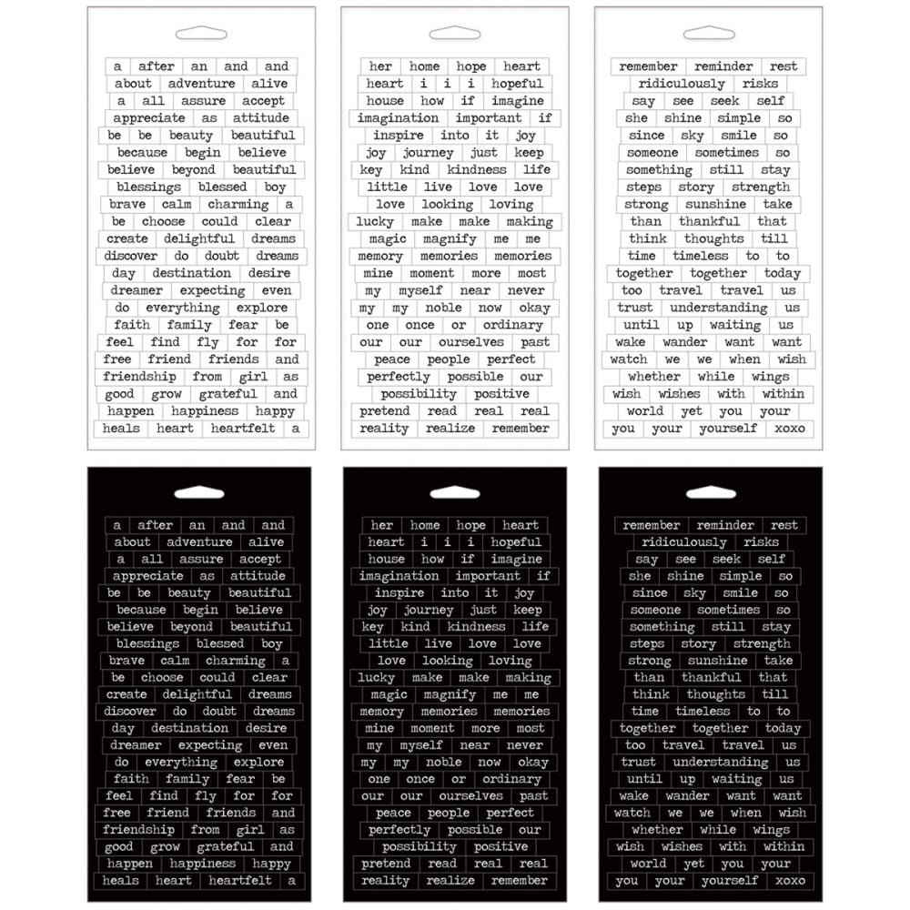 Tim Holtz Idealogy Spiral Bound Sticker Book - Big Chat (6 sheets/pkg) timholtz idealogy stickers big chat timholtz_idealogy_stickers_big_chat