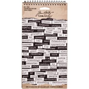 Tim Holtz Idealogy Spiral Bound Sticker Book - Big Chat (6 sheets/pkg)