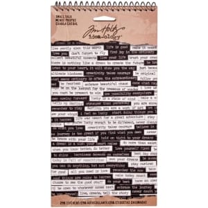 Tim Holtz Idealogy Spiral Bound Sticker Book - Small Talk (6 sheets/pkg)