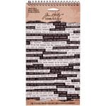 Tim Holtz Idealogy Spiral Bound Sticker Book - Small Talk (6 sheets/pkg)