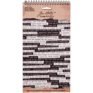Tim Holtz Idealogy Spiral Bound Sticker Book - Small Talk (6 sheets/pkg)