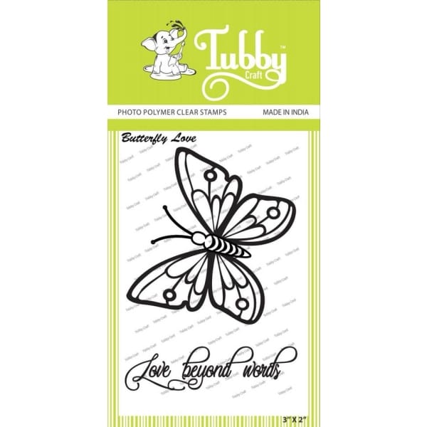 Tubby Photopolymer Clear Stamps - Butterfly Love