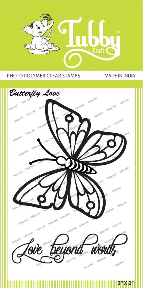 Tubby Photopolymer Clear Stamps - Butterfly Love