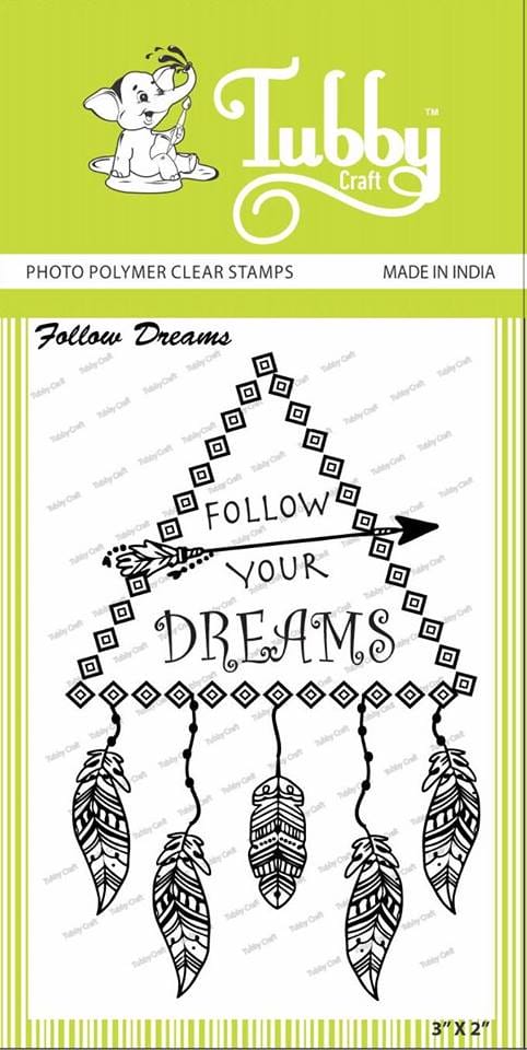 Tubby Photopolymer Clear Stamps - Follow dreams tubby craft stamps follow dreams Tubby Photopolymer Clear Stamps - Follow dreams