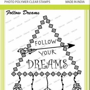 Tubby Photopolymer Clear Stamps - Follow dreams