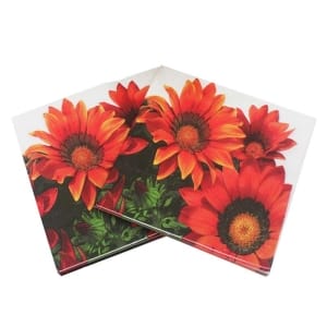 A pack of 12 by 12 inch Decoupage Napkins(5 pcs) - Bright Sunflowers