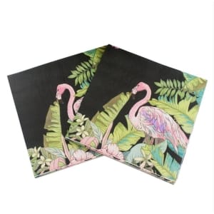 A pack of 12 by 12 inch Decoupage Napkins(5 pcs) - Tropicals