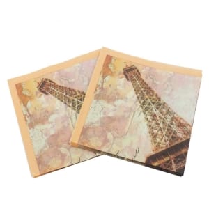 A pack of 12 by 12 inch Decoupage Napkins(5 pcs) - Old Paris