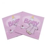 A pack of 12 by 12 inch Decoupage Napkins(5 pcs)  - Baby Girl