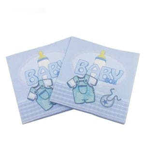 A pack of 12 by 12 inch Decoupage Napkins ( 5 pcs ) - Baby Boy