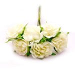 Artifical fabric flowers - Old Lace (Pack of 12 flowers)