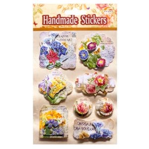 Blue Orchids Tags Sticker