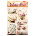 Vintage Florals Tags Sticker