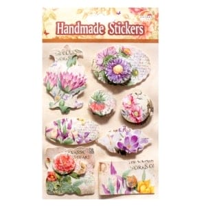 Purple Orchids Tags Sticker