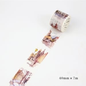 Watercolor Russia - Japanese Washi Tape (40 mm by 7m)