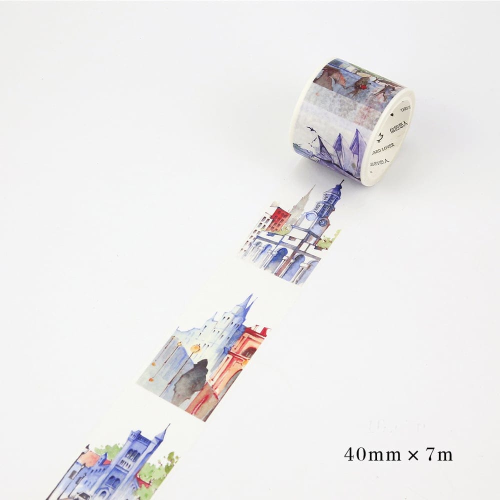 Watercolor Australia - Japanese Washi Tape (40 mm by 7m) CAWT 202 washi Tapes watercolor australia Watercolor Australia - Japanese Washi Tape (40 mm by 7m)
