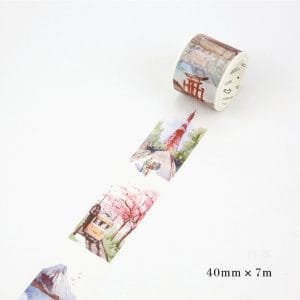 Watercolor Japan - Japanese Washi Tape (40 mm by 7m)