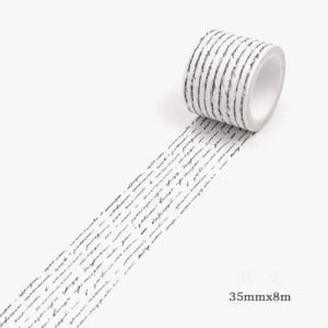 Scripty Writings - Japanese Washi Tape (35 mm by 8m)