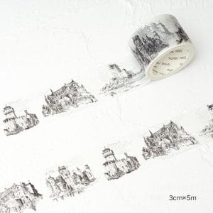 Castle - Japanese Washi Tape (30 mm by 5m)