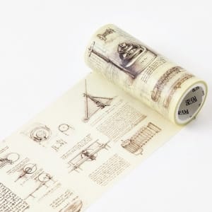 Vintage Experiments - Japanese Washi Tape (10 cm by 5 m)
