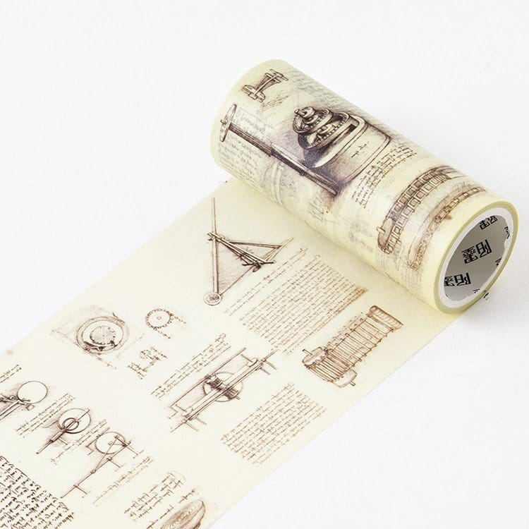 Vintage Experiments - Japanese Washi Tape (10 cm by 5 m) CAWT Vintage Experiments - Japanese Washi Tape (10 cm by 5 m)