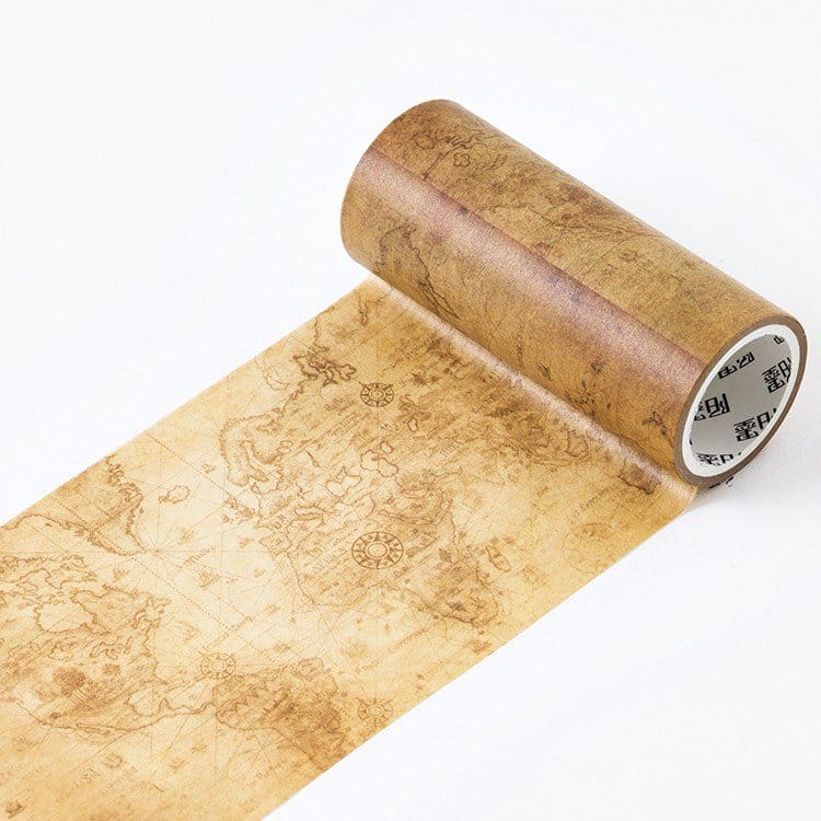 Vintage Maps - Japanese Washi Tape (10 cm by 5 m)