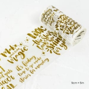 Quotes - Japanese Washi Tape (9 cm by 5 m)