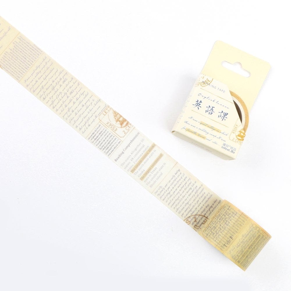 Scripts - Japanese Washi Tape (30 mm by 5 m) CAWT 225 washi Tapes script Scripts - Japanese Washi Tape (30 mm by 5 m)