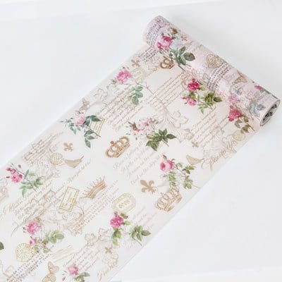 Florals - Japanese Washi Tape (20 cm by 5 m)