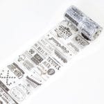 Newsprint - Japanese Washi Tape (10 cm by 5 m)