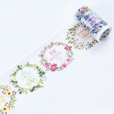 Doodled Quotes - Japanese Washi Tape (8 cm by 5 m) CAWT 235 washi Tapes doodled quotes Doodled Quotes - Japanese Washi Tape (8 cm by 5 m)