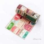 Travel Tags - Japanese Washi Tape (10 cm by 5 m)