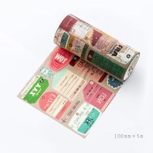 Travel Tags - Japanese Washi Tape (10 cm by 5 m)
