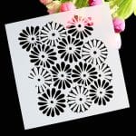 Stencil - Flowers (5 by 5 inch)