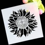 Stencil - Sunflower (5 by 5 inch)