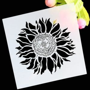 Stencil - Sunflower (5 by 5 inch)