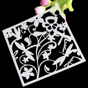 Stencil - Dragonflies (5 by 5 inch)