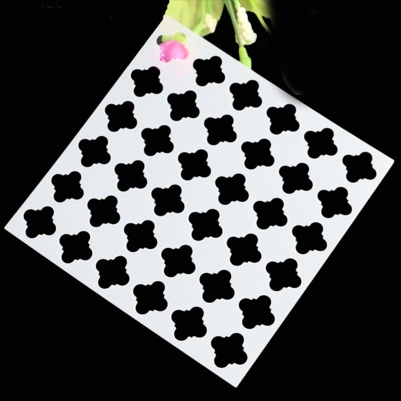 Stencil - Simple Ornate (5 by 5 inch) CHCS 39 stencil simple ornate Stencil - Simple Ornate (5 by 5 inch)