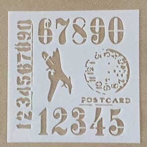 Stencil - Numbered (5 by 5 inch)