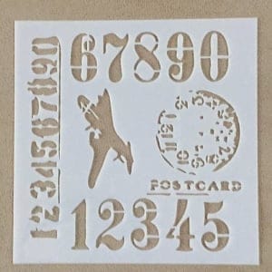 Stencil - Numbered (5 by 5 inch)