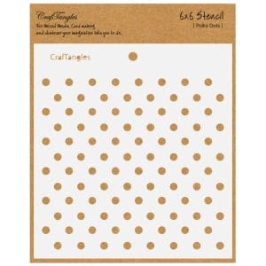 CrafTangles 6"x6" Stencil - Polka Dots