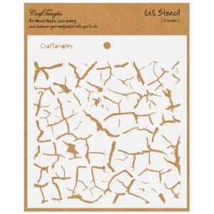 CrafTangles 6"x6" Stencil - Crackle