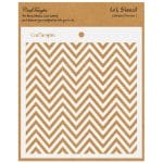 CrafTangles 6"x6" Stencil - Simply Chevron