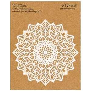 CrafTangles 6"x6" Stencil - Mandala Reloaded
