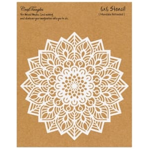 CrafTangles 6"x6" Stencil - Mandala Reloaded