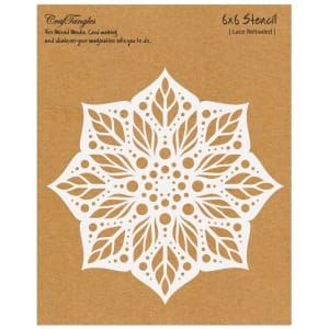 CrafTangles 6"x6" Stencil - Lace Reloaded