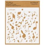 CrafTangles 6"x6" Stencil - Musical Notes