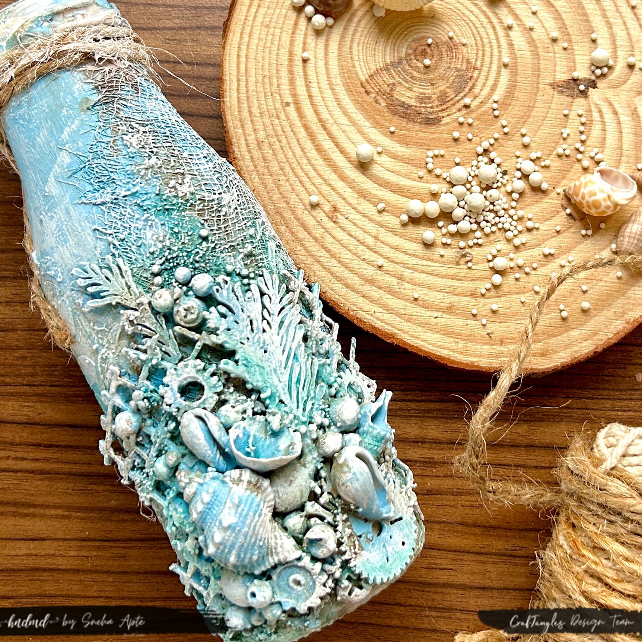 CrafTangles Chalk Paint - Soft Sky (100 ml) CrafTangles Altered Bottle Chalk paint CrafTangles Chalk Paint - Soft Sky (100 ml) - Image 8