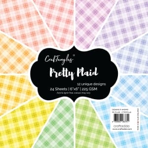CrafTangles Scrapbook Paper Pack - Pretty Plaid (6"x6")