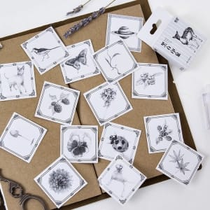 Vintage Life Stickers or Ephemera (40 pcs)